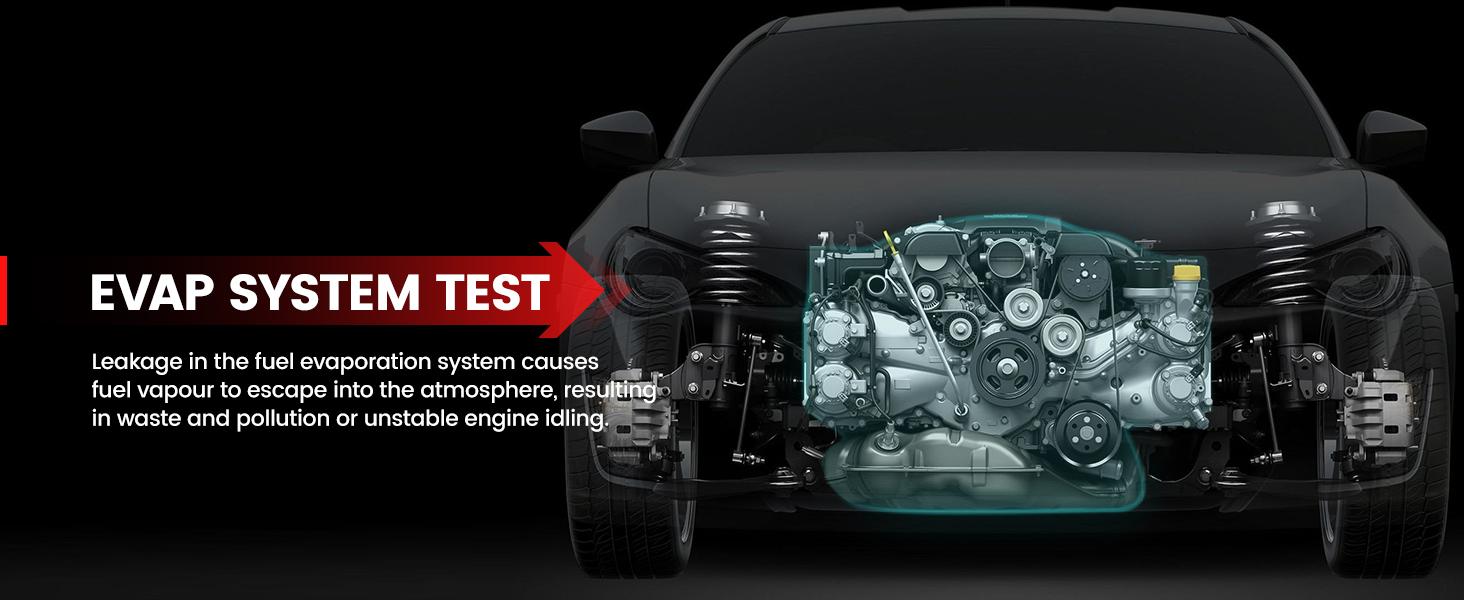 ANCEL S3000 Automotive Smoke Machine with Built-in Air Compressor Professional Leak Detector for EVAP Vacuum Fuel & More Car Vehicle Leak Testing