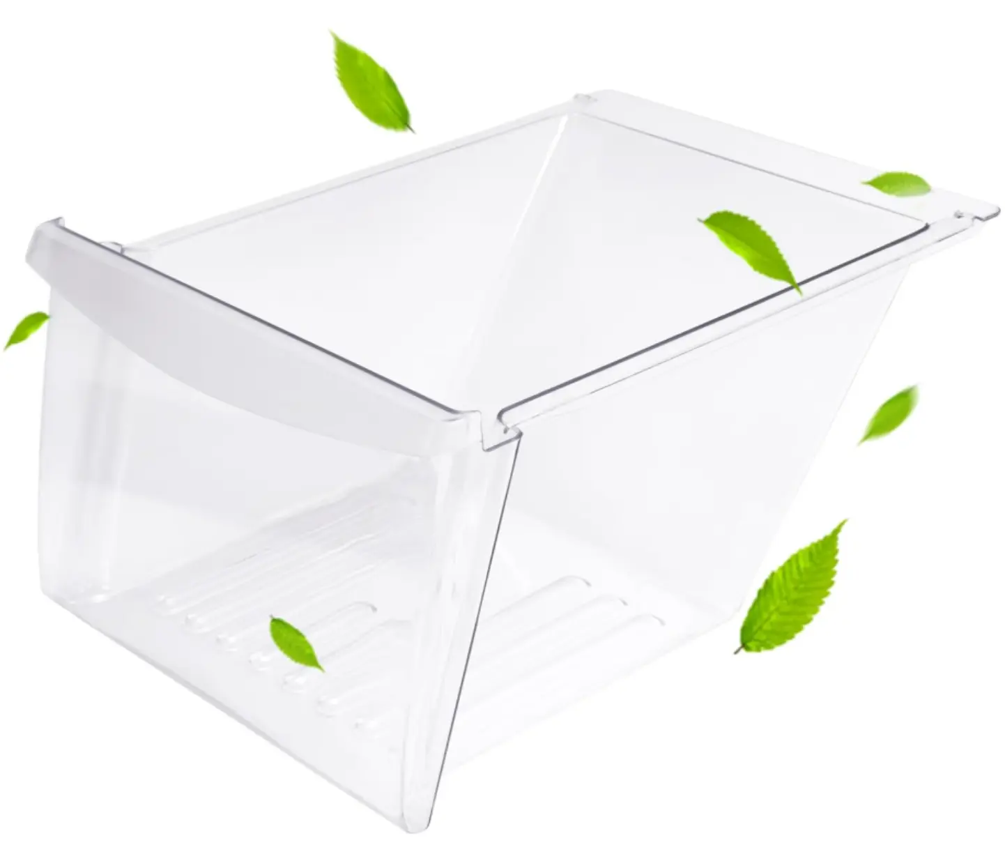 HECASA 240364503 Crisper Drawer for Frig Refrigerator Freezer - Clear Plastic Meat Bin, Fits (240364502, 240364505, 240364507) Containers Utensils