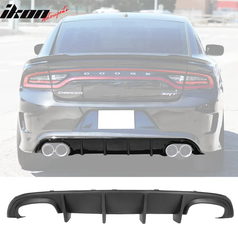 Rear Diffuser for Dodge Charger 2015-2023 Quad Exhaust SRT Unpainted PP