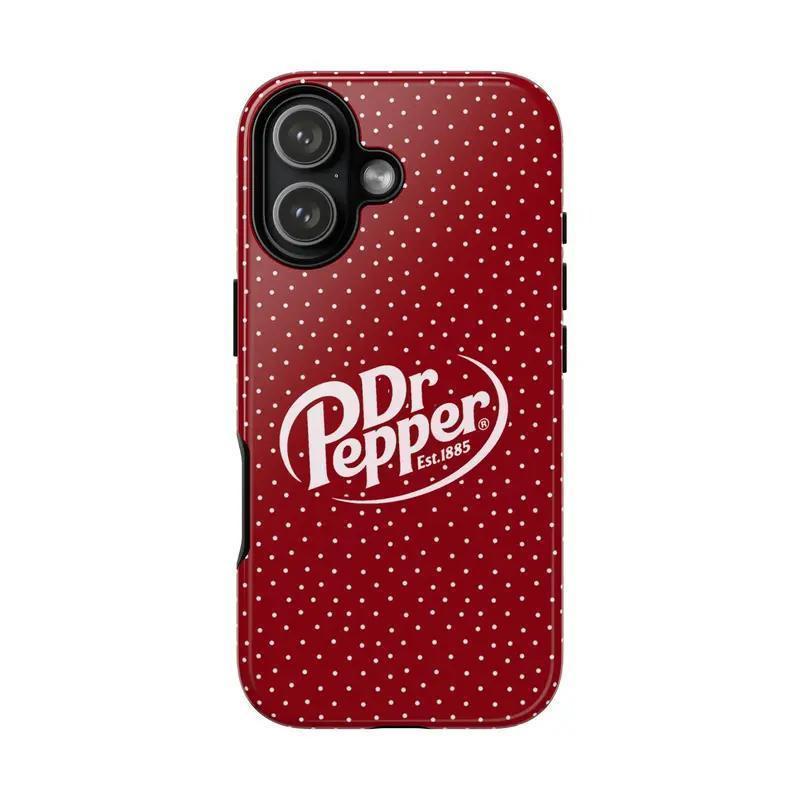 DrPeppe Lover's iPhone Case - Festive Bow Design Creative Transparent TPU Phone Case iPhone | New Design Dr Pepper Phone Case, Protective Cover For iPhone 17-8 Cases, Coquette Tough Case 17 16 15 14 13 12 11 X 8 7 SE | Cover Protective