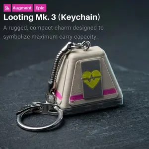Arc Raiders Inspired Looting Mk 3 Keychain Rugged Compact Charm for Maximum Carry Capacity