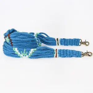 American Darling Hand Braided Wool Strand Crossbody Handle Strap for Bags Phone Wallet Purse Clutch Cellphone Holder