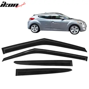 Window Visors Set for Hyundai Veloster 2011-2018 Acrylic