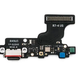 Samsung Galaxy S22 Ultra Charging Port Flex Cable Board US Version USB-C Replacement R49US EP-S22US REV0.9 Phone Chargeable Cellphone Smartphones