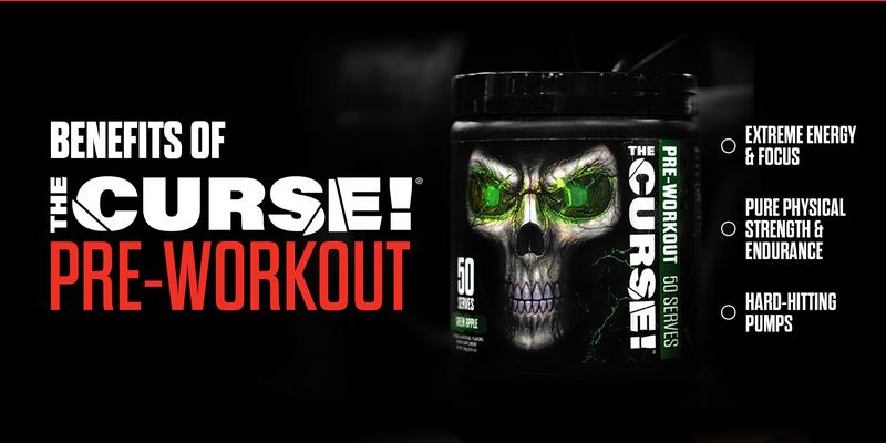 JNX SPORTS The Curse! Pre Workout Powder | 50 Servings | 155mg Caffeine, Beta-Alanine, L-Citrulline & Creatine | Pre-Workout for Men & Women