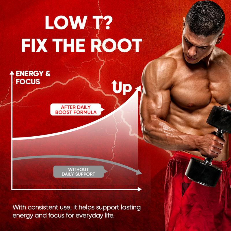 DrBioCare T-LEVEL Power Support – Men’s Energy, Strength & Performance Formula | Stamina Complex