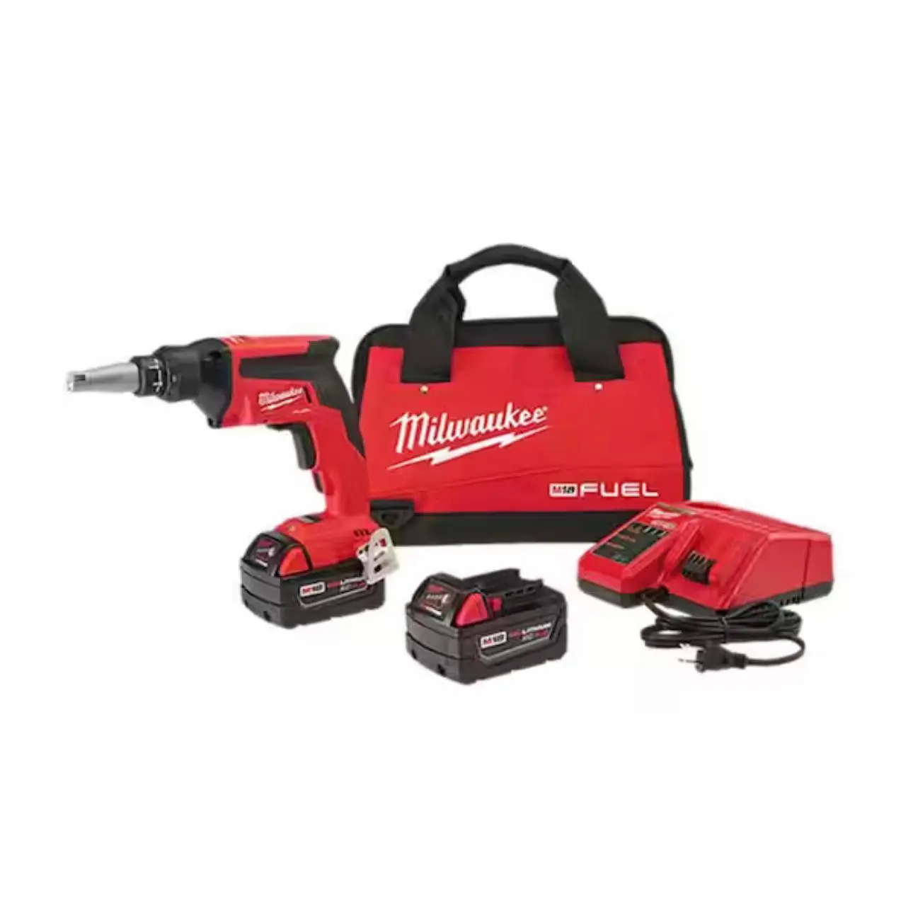 Milwaukee M18 Fuel Drywall Screw Gun Kit (2866-22) - 18V Rechargeable Lithium Drill, Cordless Power Tools, Power Tools with Auto Start Functionality