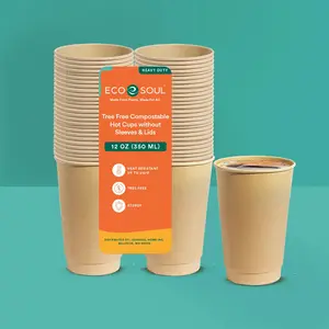 12oz Compostable Hot Chocolate Cups