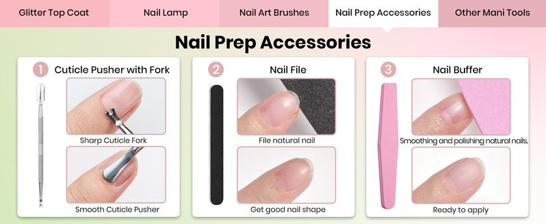 Beetles Gel Nail Polish Starter Kit with UV Light, Base Top Coat, Nail Art Stickers, Manicure Tools Gift for Women matrix Cutics Comfort  #TikTokShopBacktoSchool