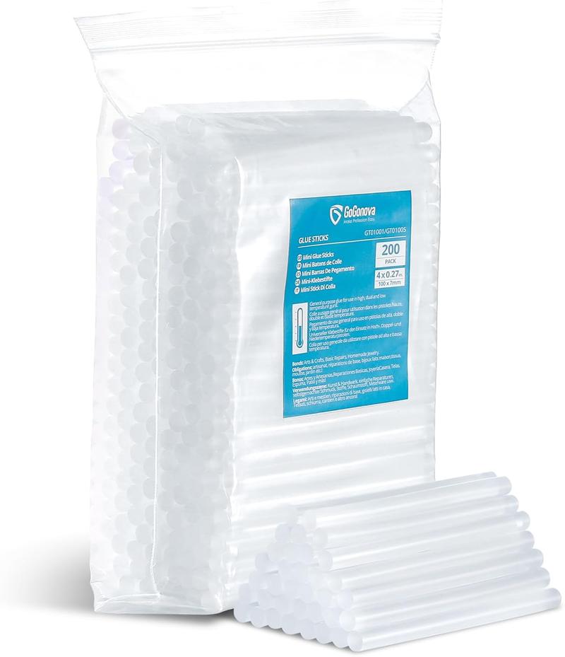 【Valentine's Day Gift DIY】GoGonova Glue Gun, 20s Fast Preheating Anti-drip Cordless Glue Gun, 2Ah USB-C Rechargeable with 25 Pcs Mini Glue Sticks, Smart Power-Off Tool Rubber Portable Handle