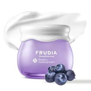 FRUDIA Blueberry Hydrating Face Cream (1.94 oz) – 48-Hour Deep Hydrating Korean Face Moisturizer w/77% Blueberry Extract, Panthenol & Fruit Seed Oils for Dry Skin | Vegan & Cruelty Free