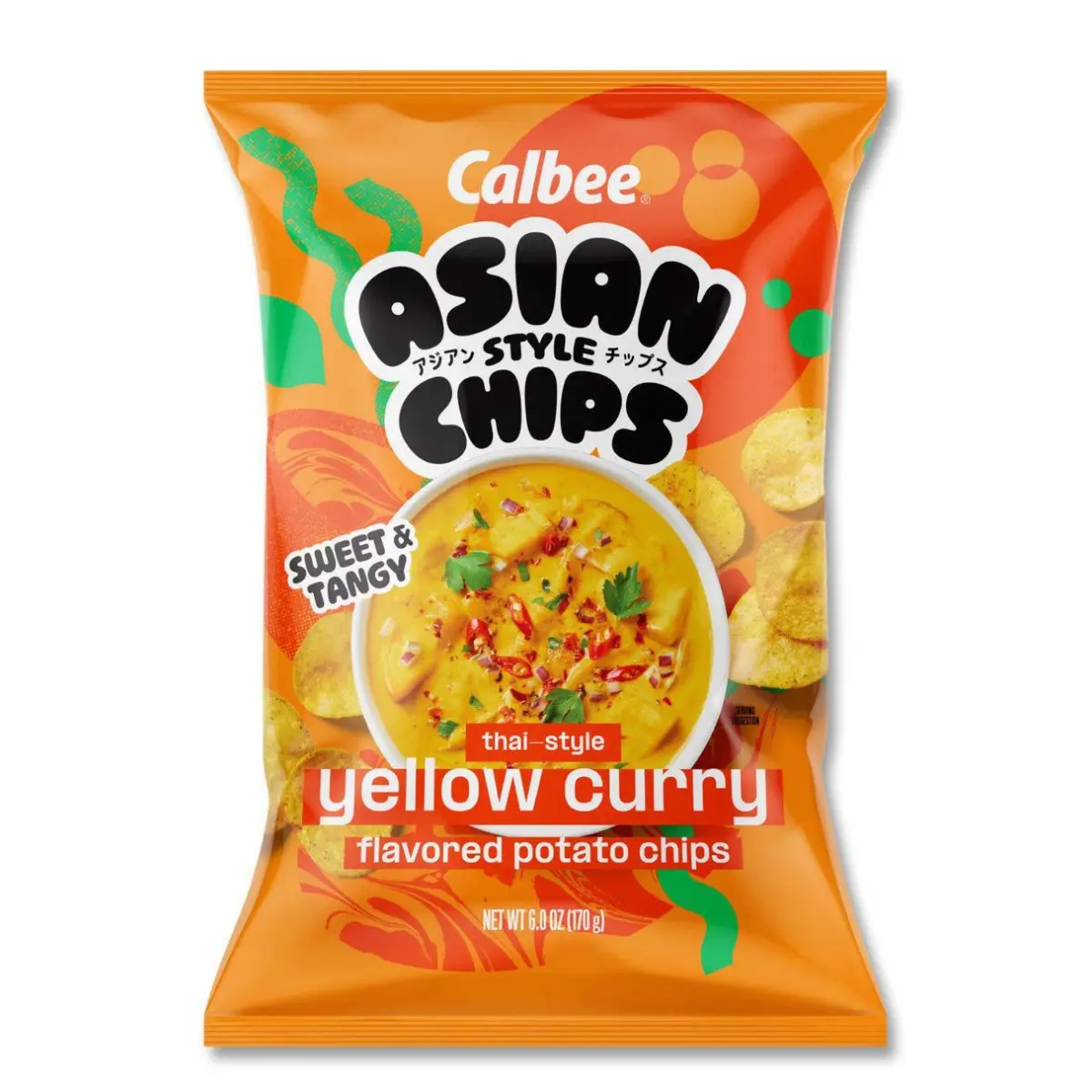 Calbee Thai Yellow Curry Chips, 6oz