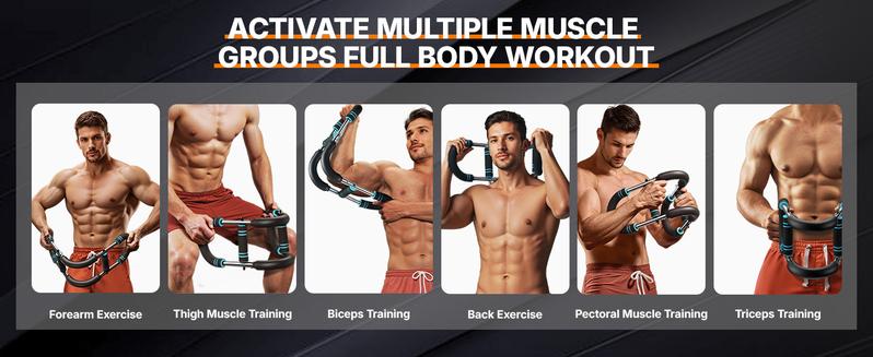 Merach Adjustable Power Twister Bar for Arm Trainer, Chest and Arm Strength Training Equipment for Men, Portable Upper Body Workout Machine for Home Gym Fitness, Shoulder Muscle Training, Portable Spring Resistance, TikTokShopBlackFriday Merach Adjustable Power Twister Bar for Arm Trainer, Chest and Arm Strength Training Equipment for Men, Portable Upper Body Workout Machine for Home Gym Fitness, Shoulder Muscle Training, Portable Spring Resistance, TikTokShopBlackFriday