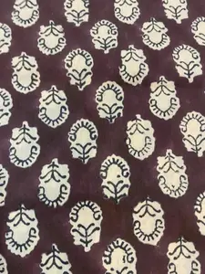 Ida Hand Block Print Indian Cotton Fabric