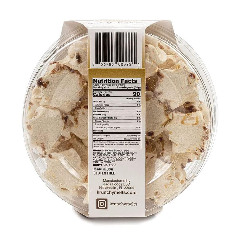 Krunchy Melts Original Meringue Cookies | S'mores Flavor | Only 90 Calories Per Serving | Fat Free, Gluten Free, Dairy Free (4 Oz)