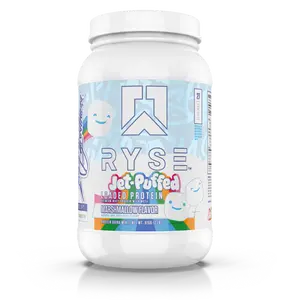 Ryse Up Supplements Loaded Whey Protein Powder, Edible Fitness Dietary Supplement, Energy-Boosting, Prop 65 Safe