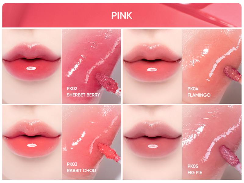 B. by BANILA Dew Glow Lip Tint - High-Shine Glossy Finish for Juicy Lips with Comfortable Wear & Hydration - Korean Makeup Lip Gloss