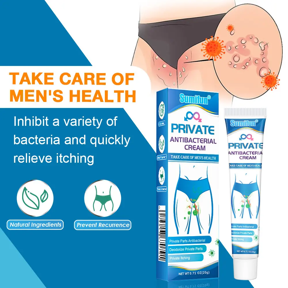 Men's Itch Relief External Cream, Intimate Cleansing Ointment, Single Item