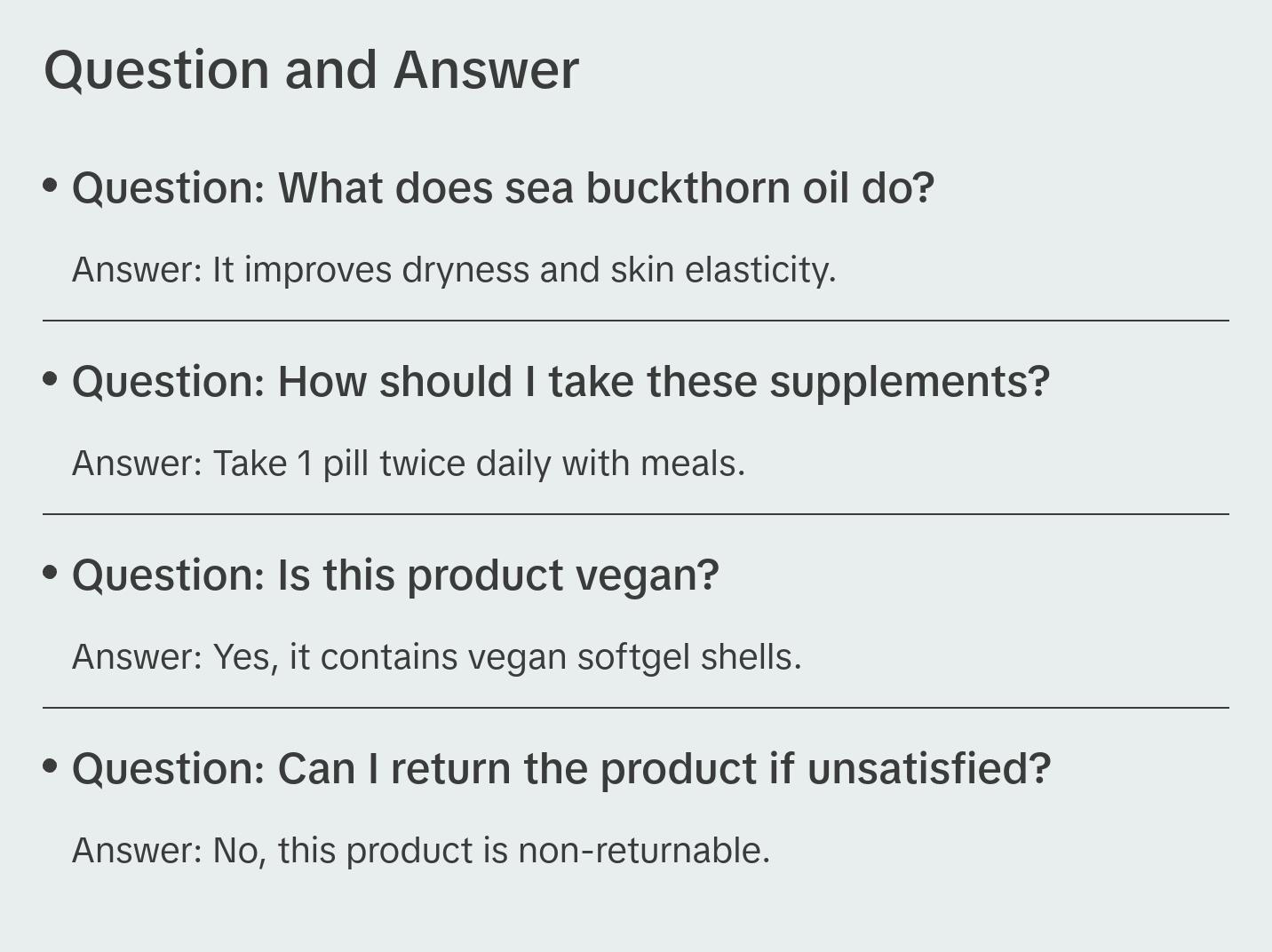 Feminine Moisture Support Supplements | Feminine Moisturizer, Helps Tightness, Wall Thickness, Balance pH | Contains Omega 7 and Sea Buckthorn | NeuEve