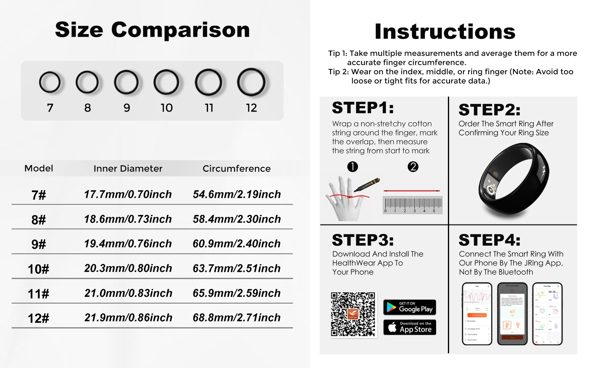 MIRO R1E ECG Monitor Smart Ring - Comprehensive Health Monitoring, Blood Pressure, Heart Rate & Blood Oxygen, Sleep, Waterproof, Android Watch, Fitness Tracker MIRO R1E ECG Monitor Smart Ring - Comprehensive Health Monitoring, Blood Pressure, Heart Rate & Blood Oxygen, Sleep, Waterproof, Android Watch, Fitness Tracker