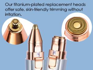 Eyebrow Facial Trimmer: 2 in1 Rechargeable Facial Hair Removal and Eyebrow Electric Shaver - Face Lips Body Painless Facial Razor Daily Comfort