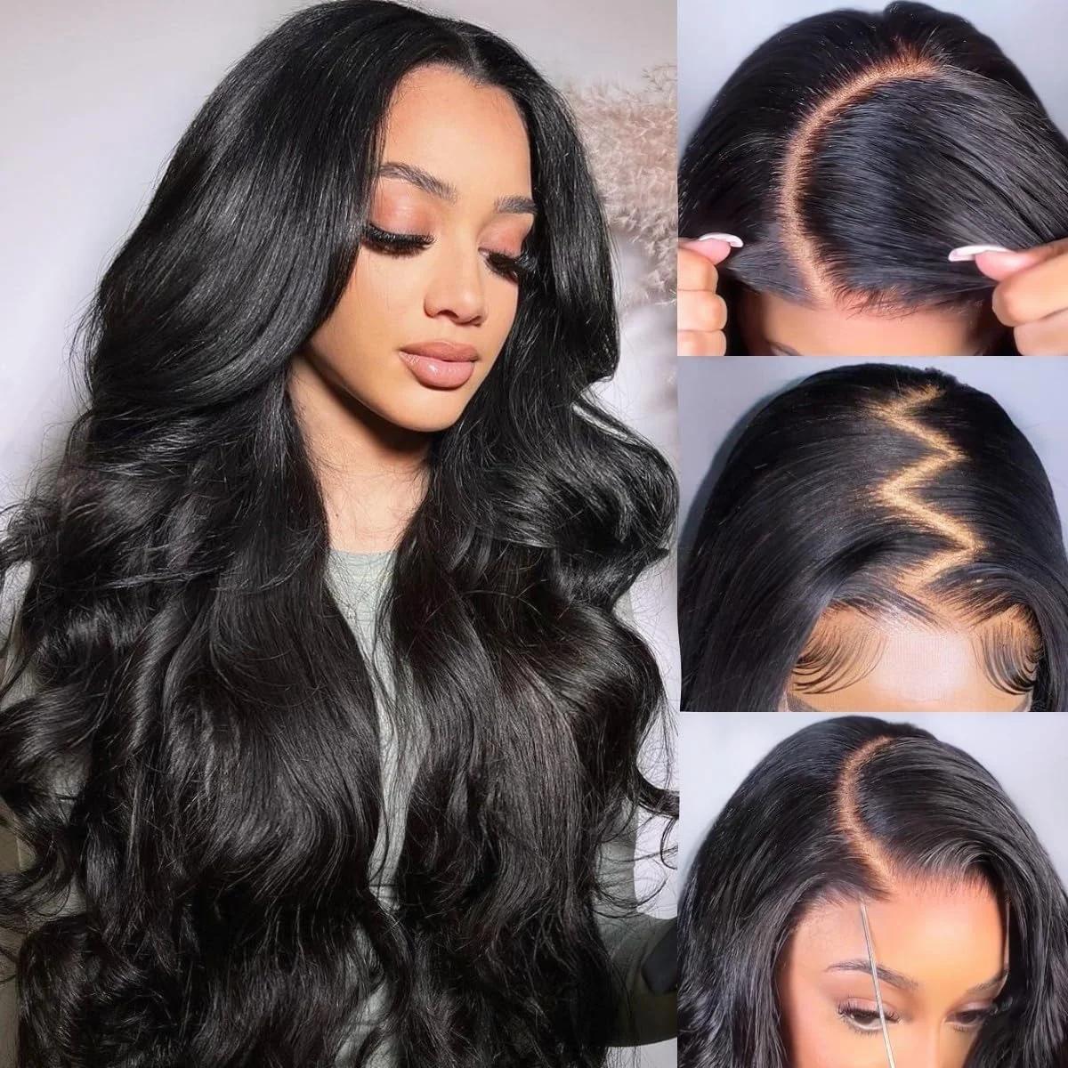[New IN] Bling Hair Pre Everything Body Wave 13x4 Body Wave Lace Frontal Wig Glueless Human Hair Frontal Wig With Elastic Drawstring For Women 180Density TikTokShopBlackFriday