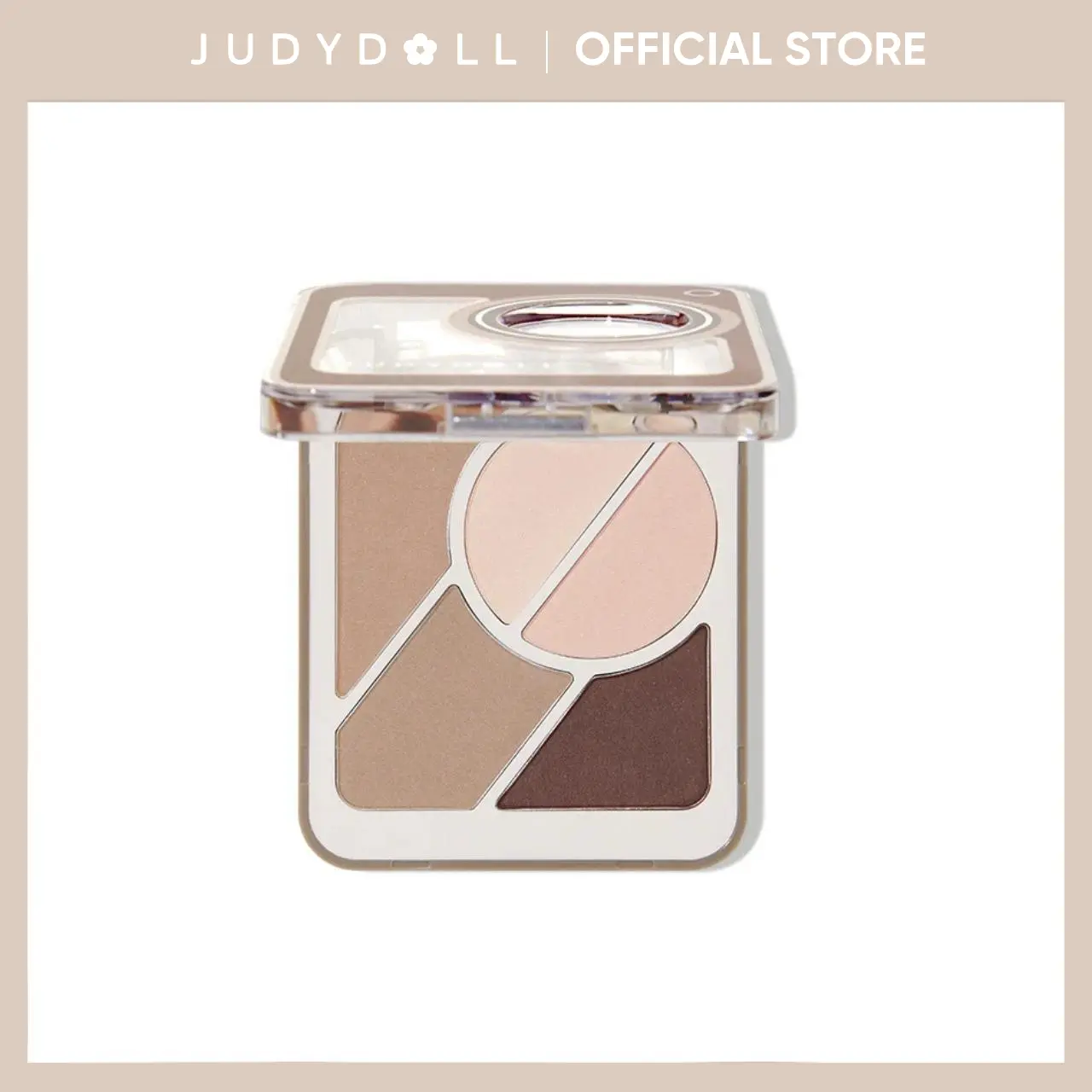 JUDYDOLL 5-Shades Eyebrow Detail Cosmetic Palette #m01 - Aegyo-sal Contour, Matte Brow Finish, Blendable, Travel-Friendly, Beginner-Friendly, Everyday Use, Giftable, Summer Refresh Look, Eyebrow Powder Palette