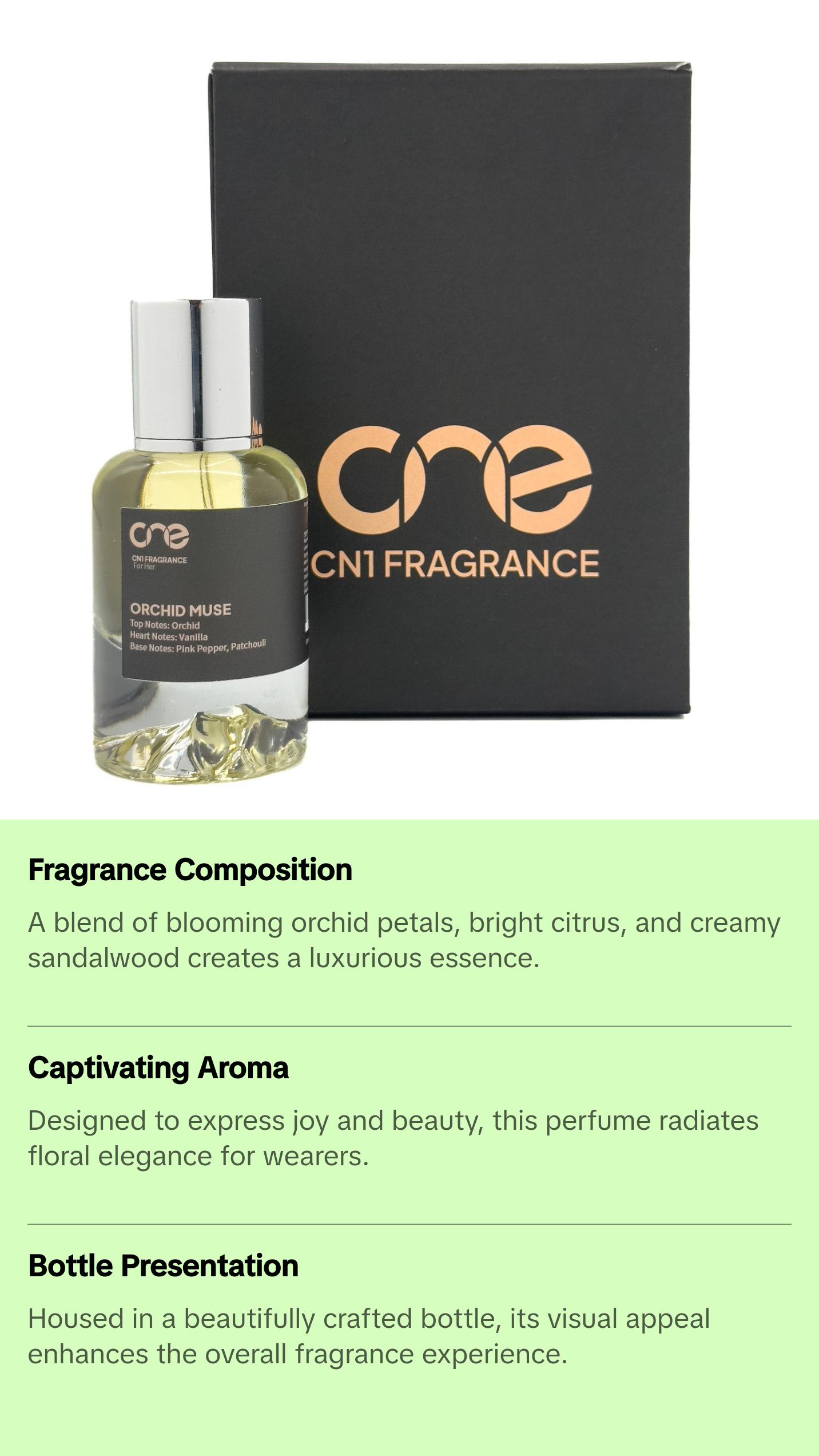 Orchid Muse, by CN1 Fragrance | Women Perfume, (50ml 1.7fl oz) Eau de Parfum (EDP)