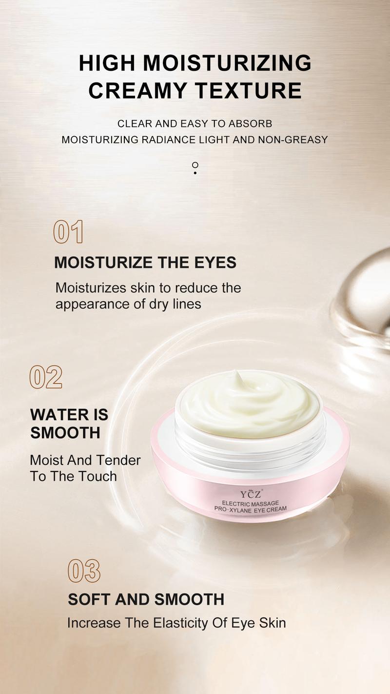 YCZ Instant Eye Renewal Kit | Electric Massage Eye Cream & Caffeine Eye Maskfor Hydration, Depuffing & Fine-Line Smoothing