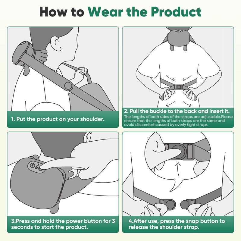 Shoulder Massager Electric Cervical Massager Bionic Hand Heating Wireless Portable 3D Kneading Massage for Neck Shoulders & Hands Unisex Lightweight & Adjustable Speed Settings