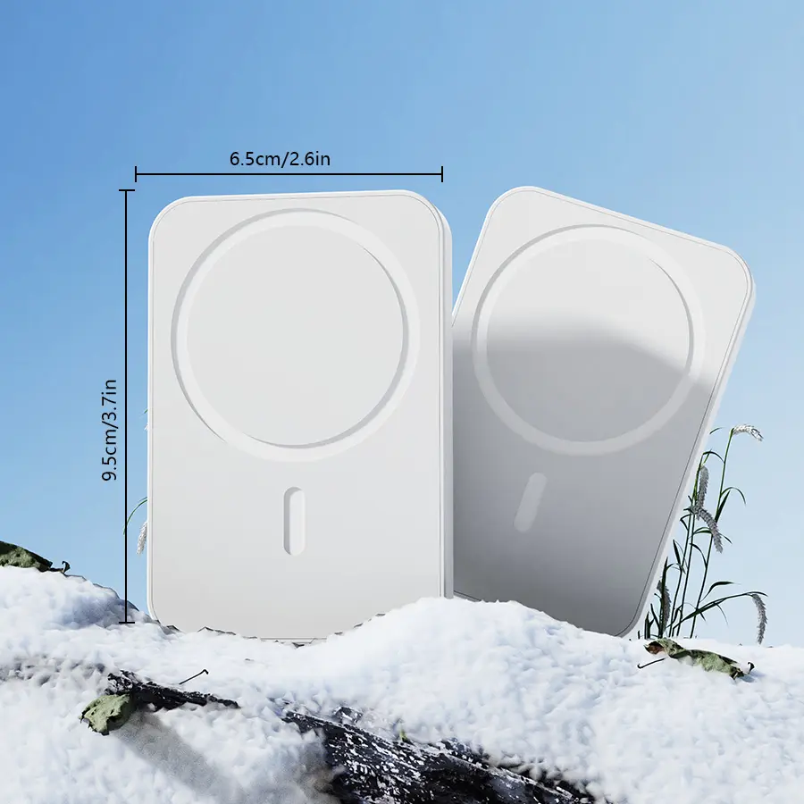 10000mAh Magnetic Power Bank, Wireless Portable Charger Battery Pack, Compatible with iPhone 16/15/14/13/12 Series (Plus/Pro/Pro Max), Compact & Lightweight,#Summervibes