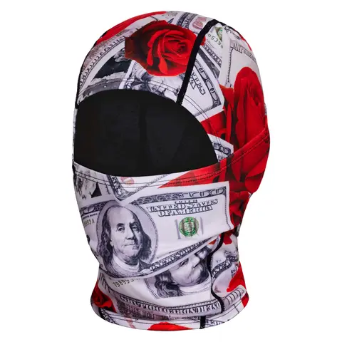 PSD Unisex 100 Roses Hooded Mask, Face-Covering, Balaclava Ski Mask