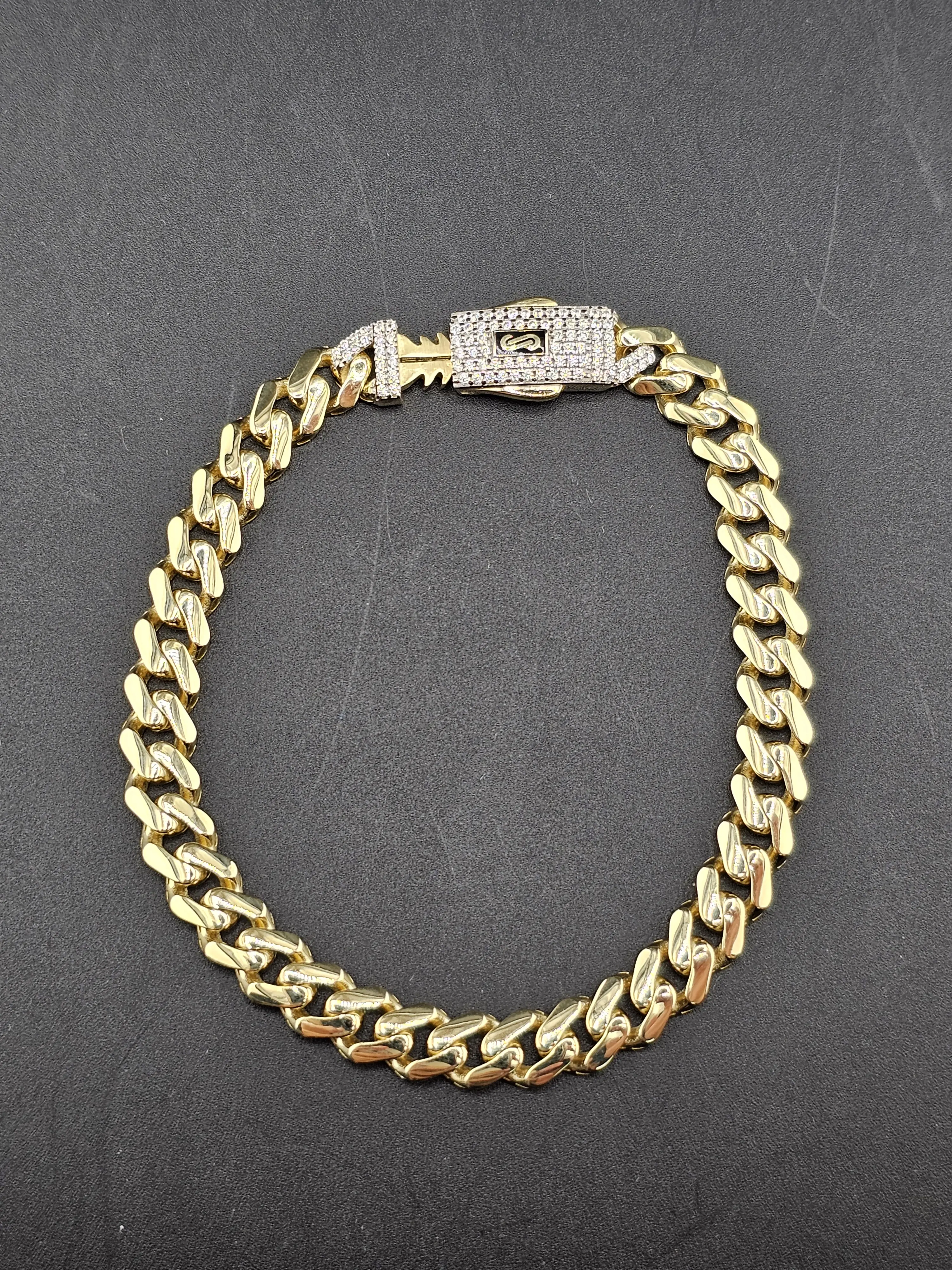 14K Gold Bracelet - Monaco Bracelet w/Certificate