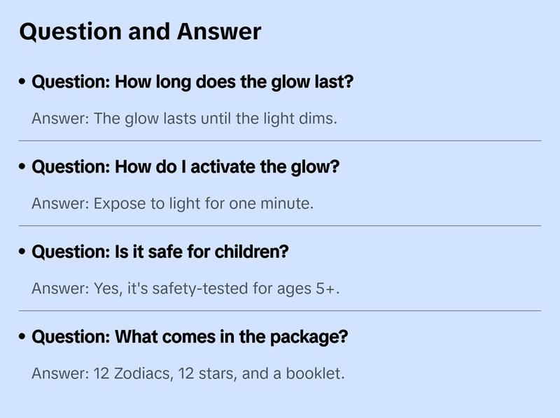 Glow-in-the-Dark Zodiac Adhesives