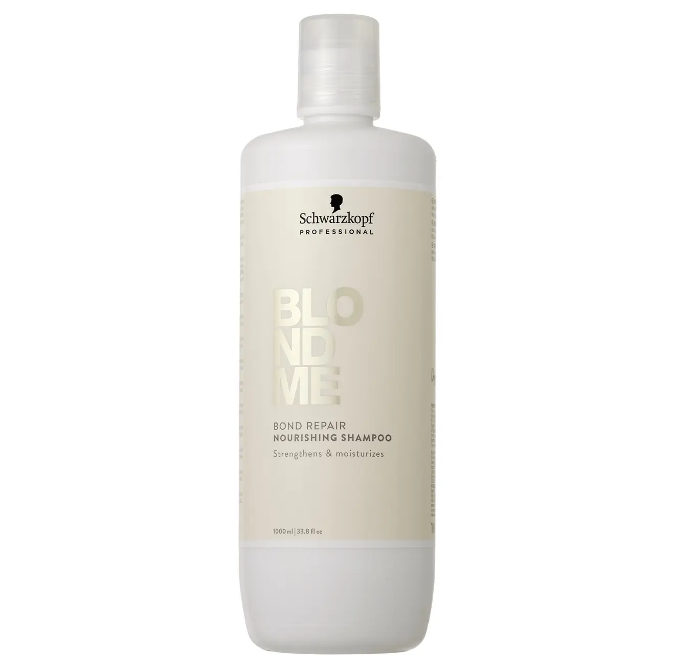 BlondMe Bond Repair Nourishing Shampoo, 1000ml Haircare Product with Lemon & Castor Oil for All Hair Types