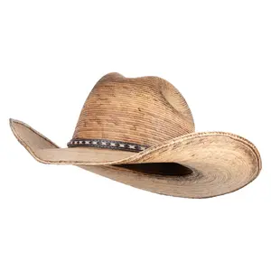 UPF 50+ Palm Leaf Cattleman Cowboy Hat