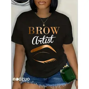 100% Cotton Eyebrow Artist Microblading gift, Makeup Artist design T-Shirt