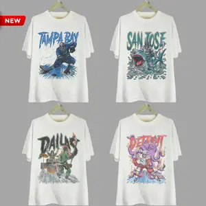 Vintange All Teams Hockey Skeleton Shirt, Sport Crewneck Graphic, Hockey Shirt White Color, Gift for Hockey Fans