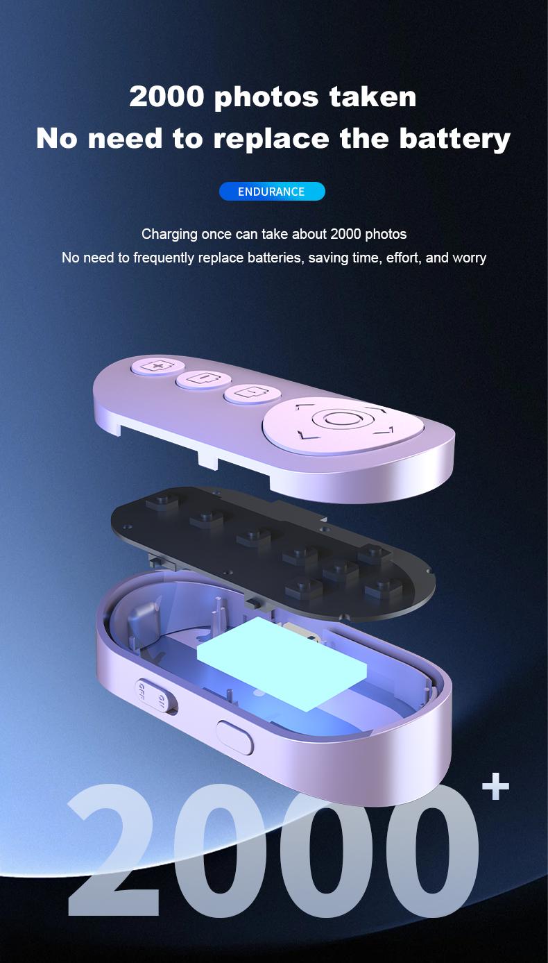 MGALL Wireless Mini Remote Control 2025 New Page Turner & TikTok Video Scroller, Remote for Camera & Video Recording, Compatible with iOS & Android Phones