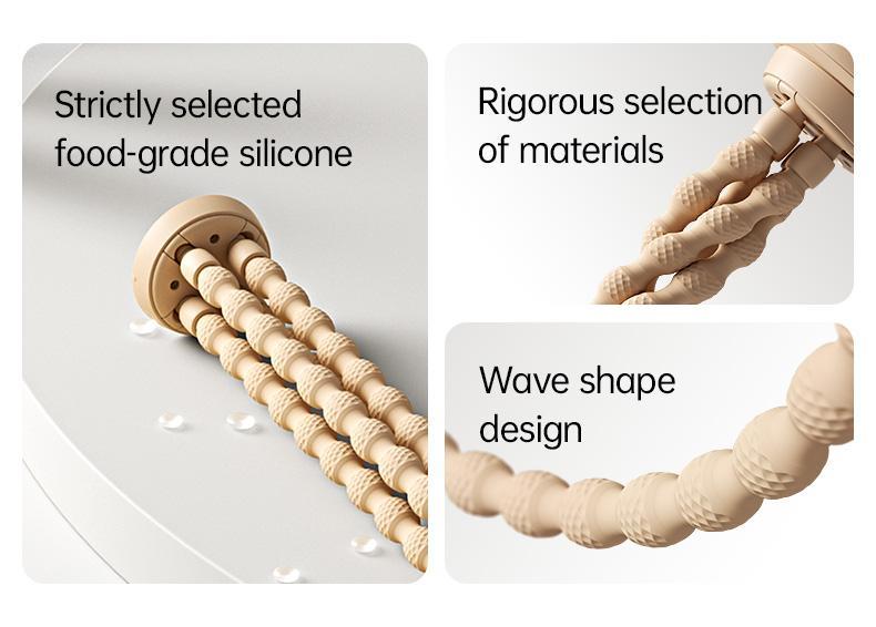 JISULIFE Stroller Fan Life2 Portable Baby Crib Fan with 100 Speeds Air Purify & Air Turbo Tech Bladeless Battery Powered for Home Office & Camping - Rubber