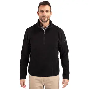 Cutter & Buck Cascade Eco Fleece Mens Big & Tall Quarter Zip Jacket