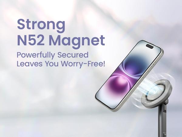 KraftGeek JustTap Magnetic 66" Selfie Stick Tripod for iPhone 17 & Pixel 10, Automatic Tap-to-open Phone Tripod, Compatible with MagSafe, Fits iPhone 12-17 Series, MagSafe Case & Other Phones with Metal Ring KraftGeek JustTap Magnetic 66" Selfie Stick Tripod for iPhone 17 & Pixel 10, Automatic Tap-to-open Phone Tripod, Compatible with MagSafe, Fits iPhone 12-17 Series, MagSafe Case & Other Phones with Metal Ring