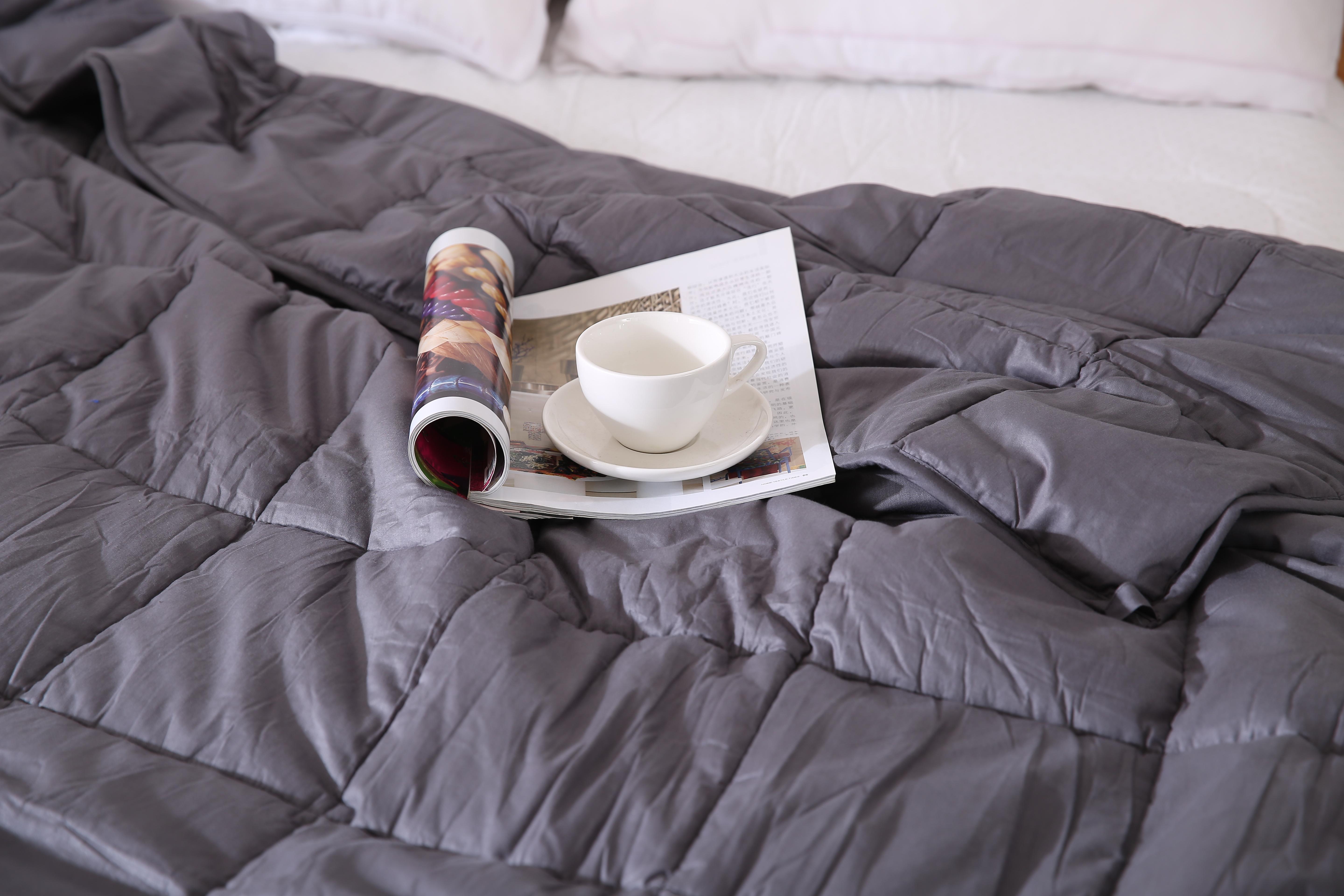 Weighted Blanket – Breathable Fabric, Even Weight Distribution, Suitable for Hot Sleepers and Year-Round Comfort