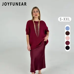 Joyfunear Ladies Knitted Sweater and Fishtail Skirt Suit Elegant Ladies Wear Party Dress