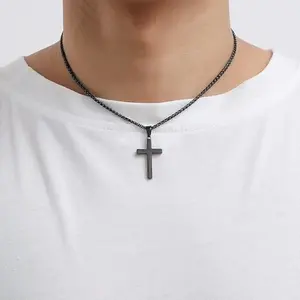 Cross Necklace for Men Boys Women Cross Pendant Chain holidays Gift