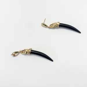 Hanging Horn Earrings