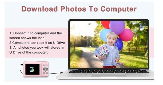 Summer Release | CAMKORY Portable Pocket Vlogging Camera with 32GB SD Card & Wrist Strap, Self Timer, Anti-Shake, 16X Digital Zoom, FHD 1080P Point & Shoot Camera for Daily Photography, Perfect Holiday Gift for Adults, Teens & Kids【Light Pink】