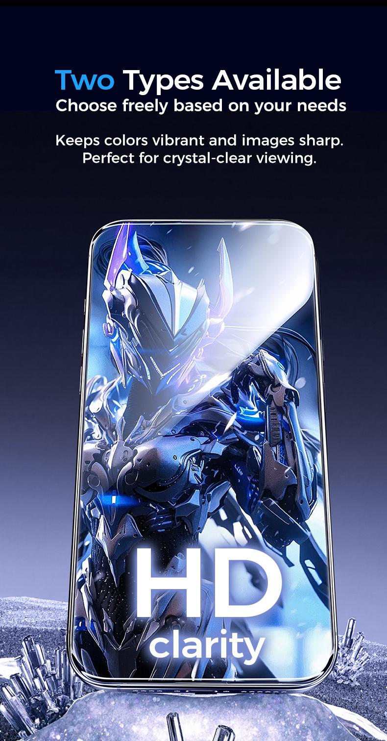 NEW -  MAGIC JOHN Premium Upgraded Privacy Screen Protector Dustproof Bubble-Free Design Ultra-Clear for iPhone & Samsung