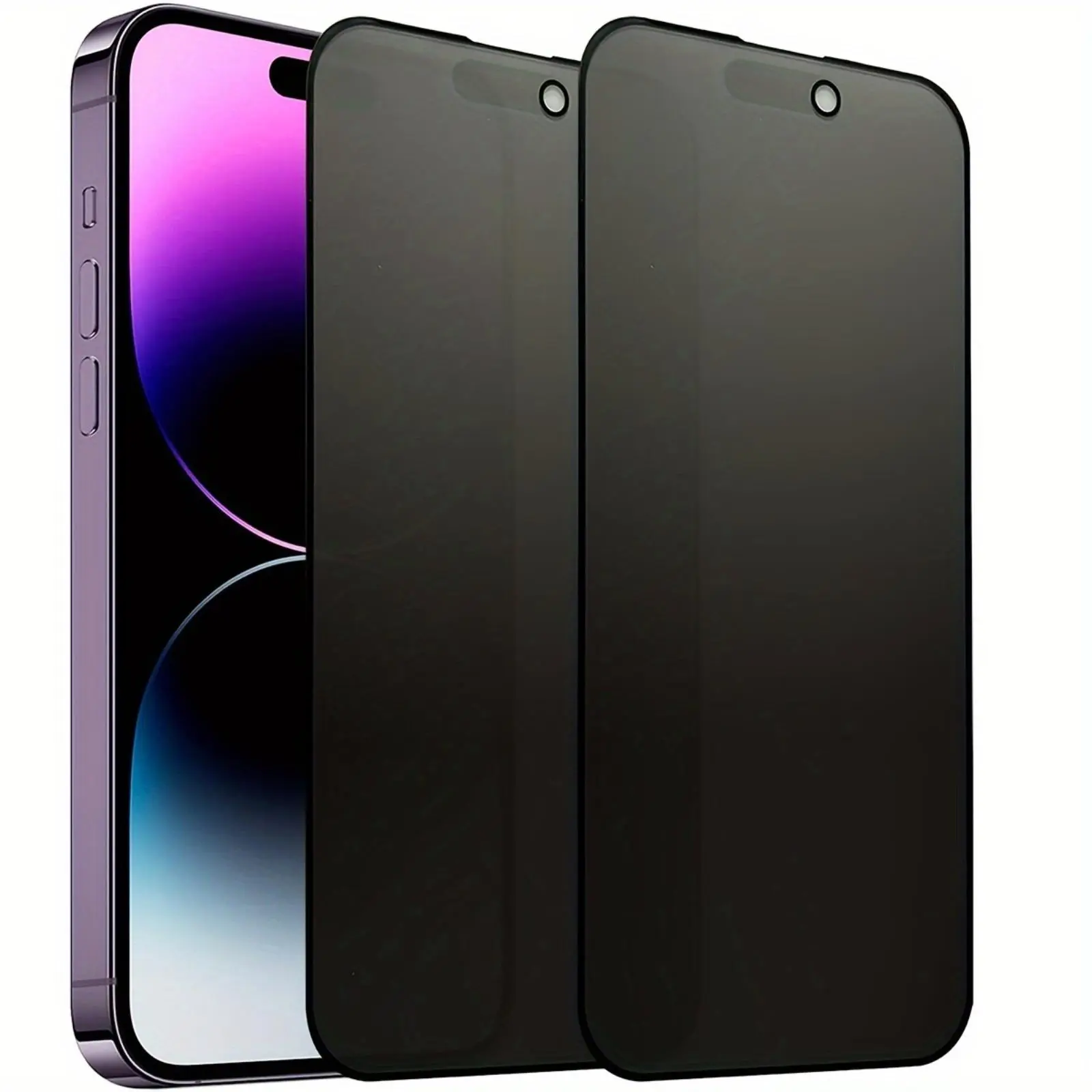 iPhone Privacy Screen Protector Film Set, Mobile Phone Accessories, Anti-Glare Eye Protection Scratch-Resistant Tempered Glass for iPhone 17/16/15 Pro Max 13 12 11, Privacy Screen Guard