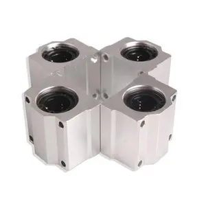 4 Pcs SC20UU 20mm Aluminum Linear Ball Bearing Slide Bushing Guide Block